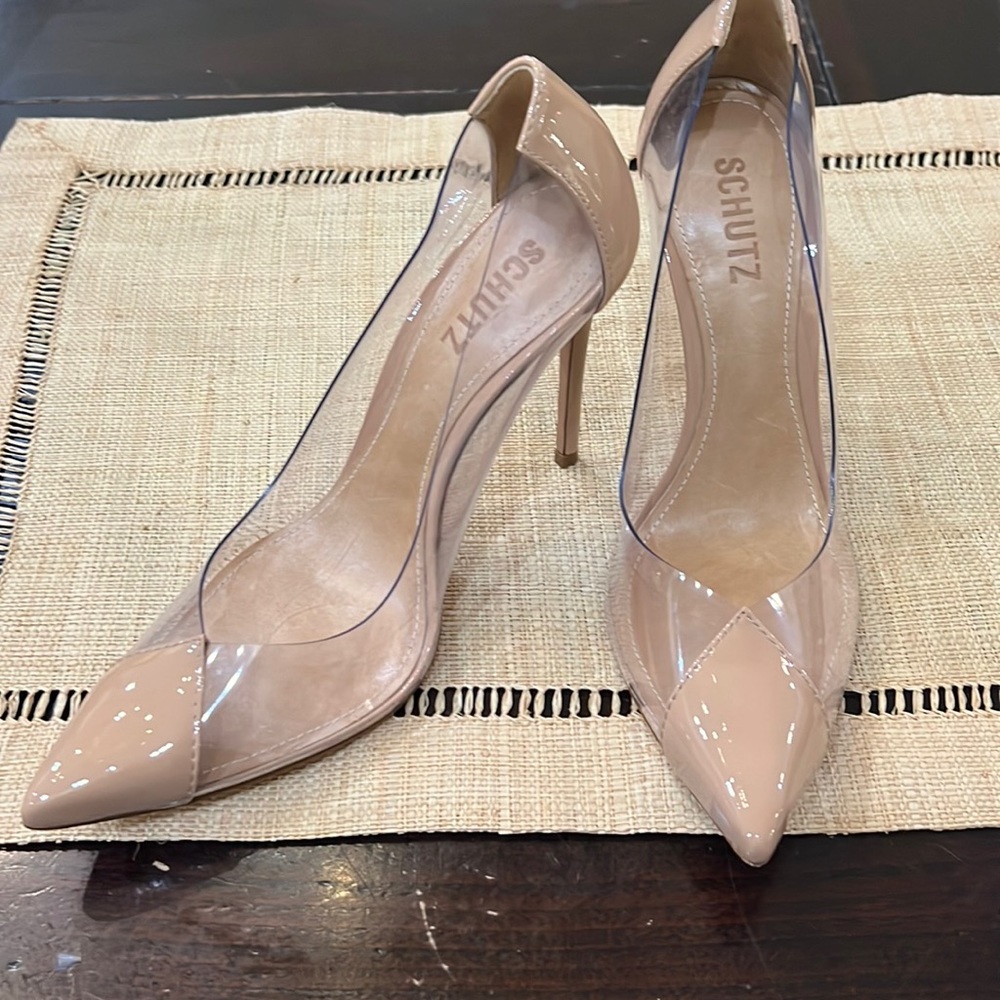 Schutz Cendi pointed toe clear pumps